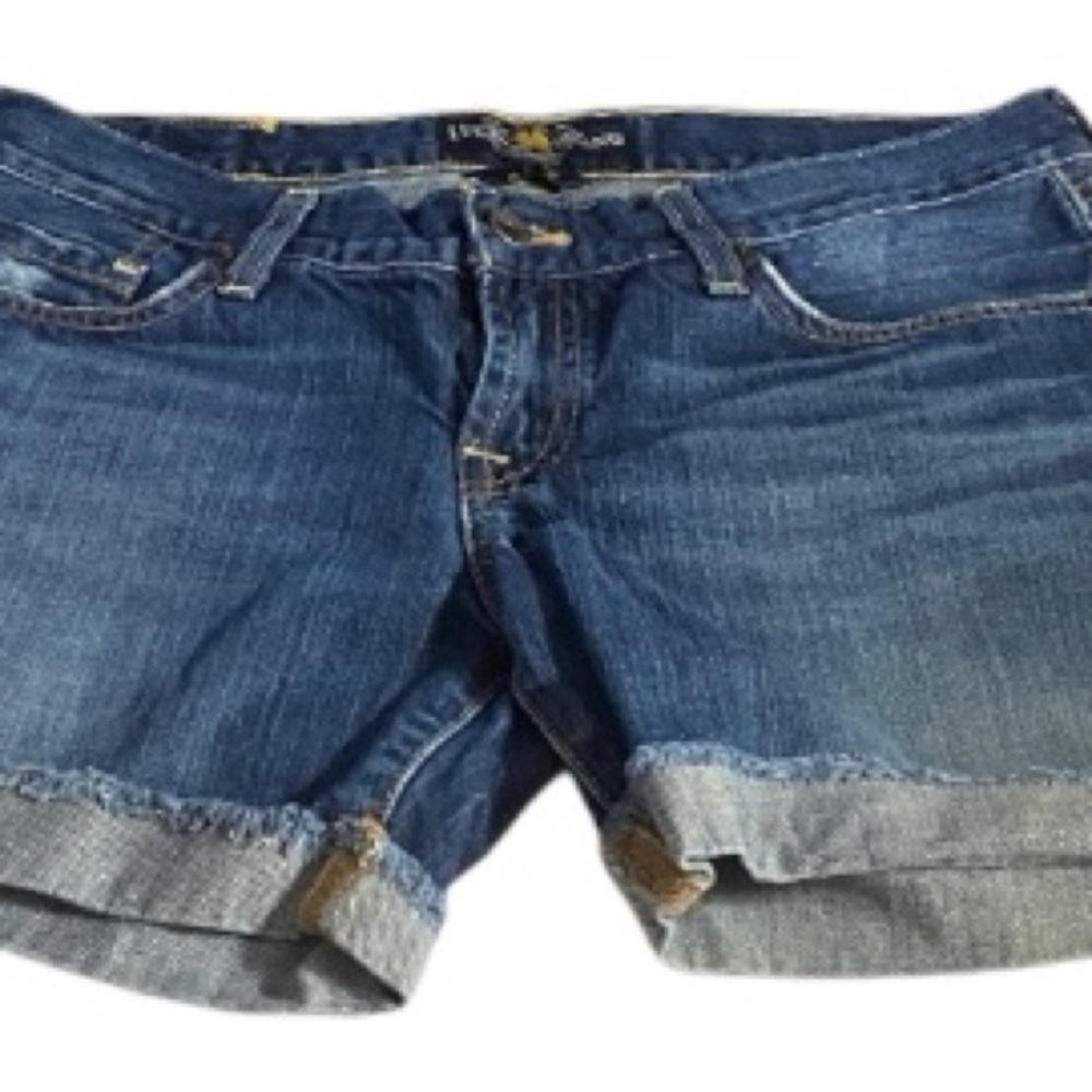 Lucky Brand Shorts, Denim, Cotton, Sz 4, Waist 27, Distressed, Riley shorts - Picture 7 of 14